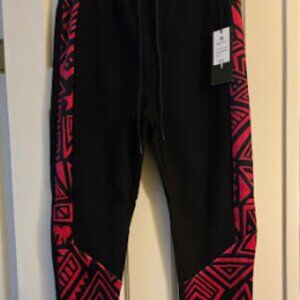 CREATE 2MRW BLACK AND PINK JOGGERS